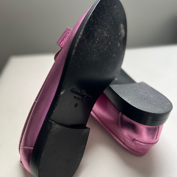 Salvatore Ferragamo Shiny Pink Loafers
